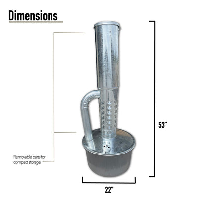 Smudge Pot Outdoor Gas and Oil Heater (Basic)